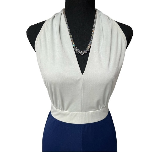 Vintage St. Gillian by Kay Unger Two Halter Maxi Dress with Matching Jacket - Picture 2 of 14